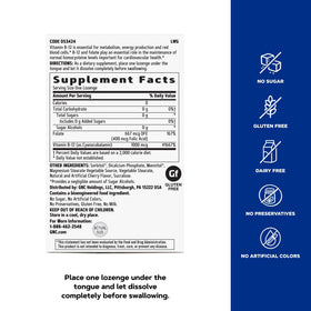 GNC B-12 Cerise 1000mcg informations nutritionnelles