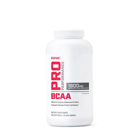 GNC BCAA 1,8g 240 gélules vue avant avec étiquette
