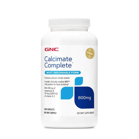 GNC Calcium 800mg 240 comprimés vue de face avec étiquette