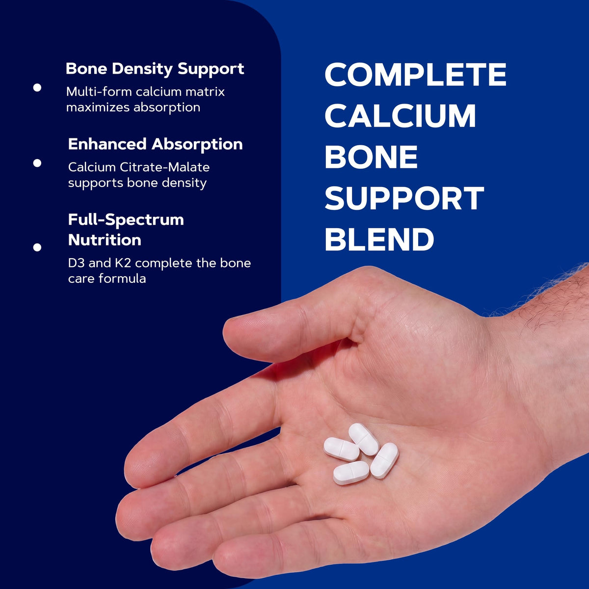 GNC Calcium 800mg flacon ouvert avec comprimés