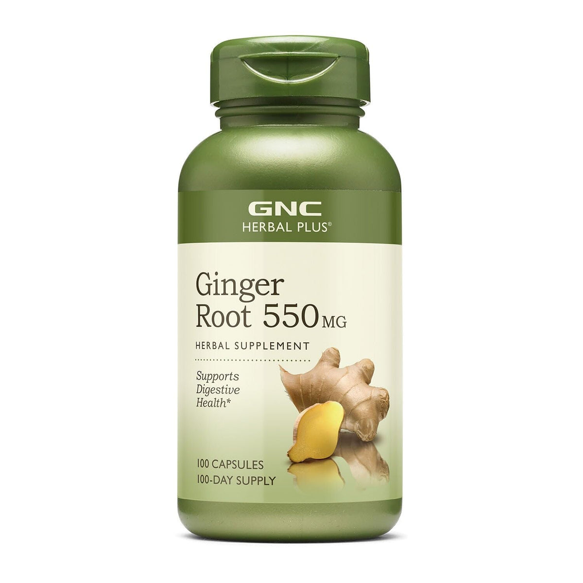 GNC Complément Alimentaire Racine de Gingembre 550mg emballage avant