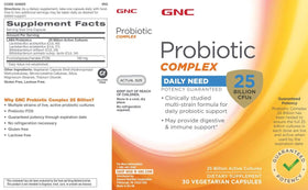 GNC Complex Probiotique 30 capsules - vue des capsules