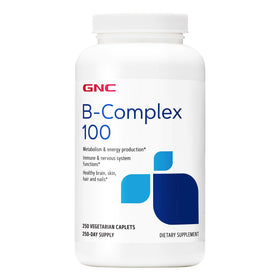GNC Complexe Vitaminique B 250 comprimés végétariens vue de face