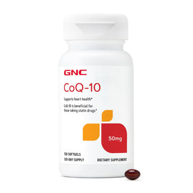 GNC CoQ-10 50mg gélules de 120 unités vue de face