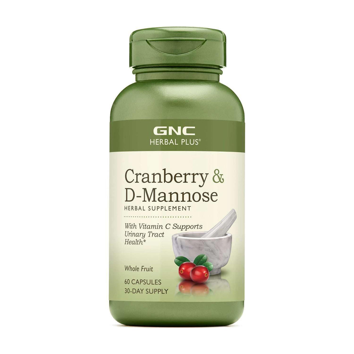 GNC Cranberry D-Mannose 60 capsules vue avant