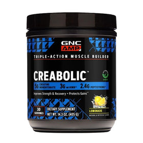 GNC Creabolic Poudre de Créatine Monohydrate 481g Citronnade vue de face