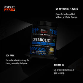 GNC Creabolic Poudre de Créatine Monohydrate 490g étiquette
