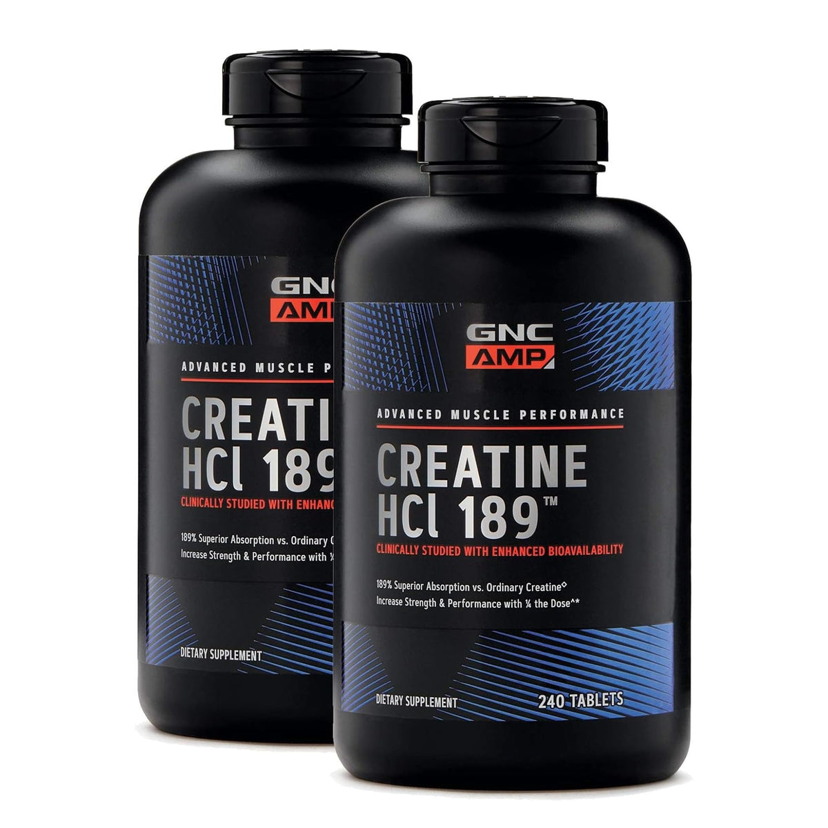 GNC Creatine HCl 189 480 comprimés vue de face