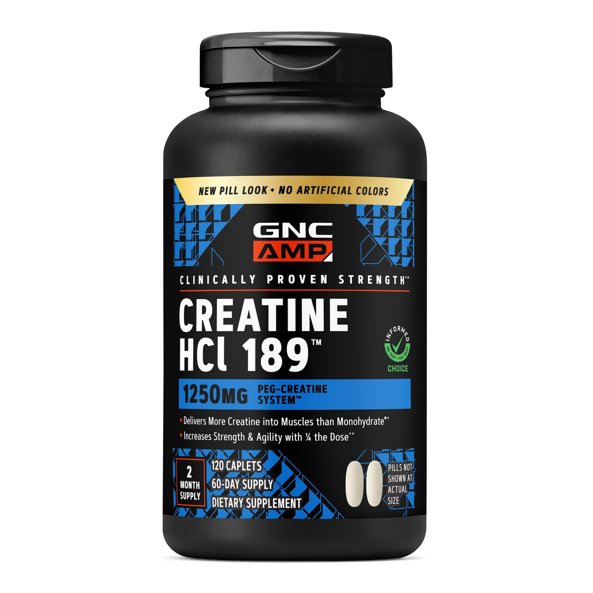 GNC Creatine HCl 189 60 servings packaging front view