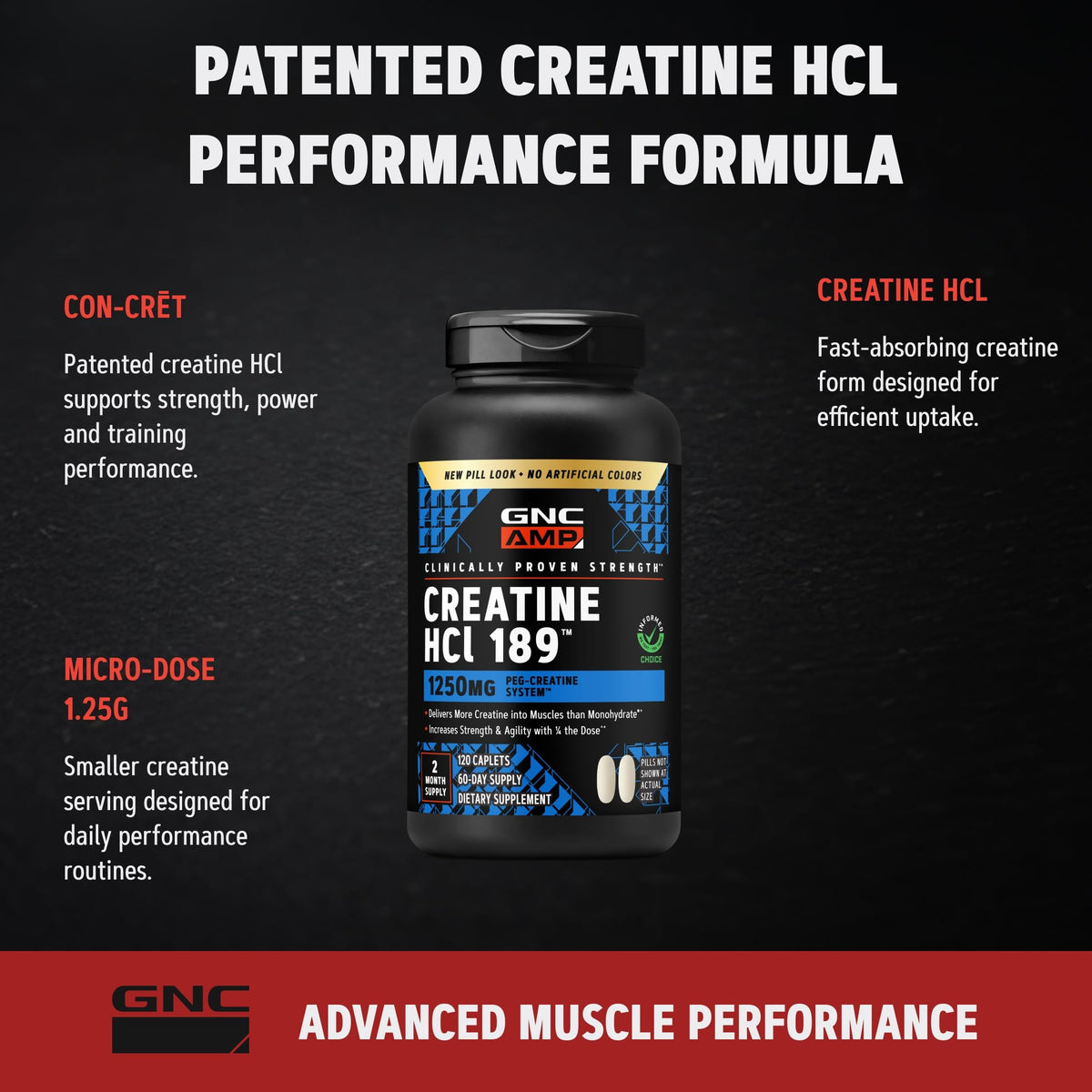 GNC Creatine HCl 189 showing the powder texture