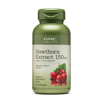 GNC Extrait de Aubépine 150mg 100 capsules vue avant