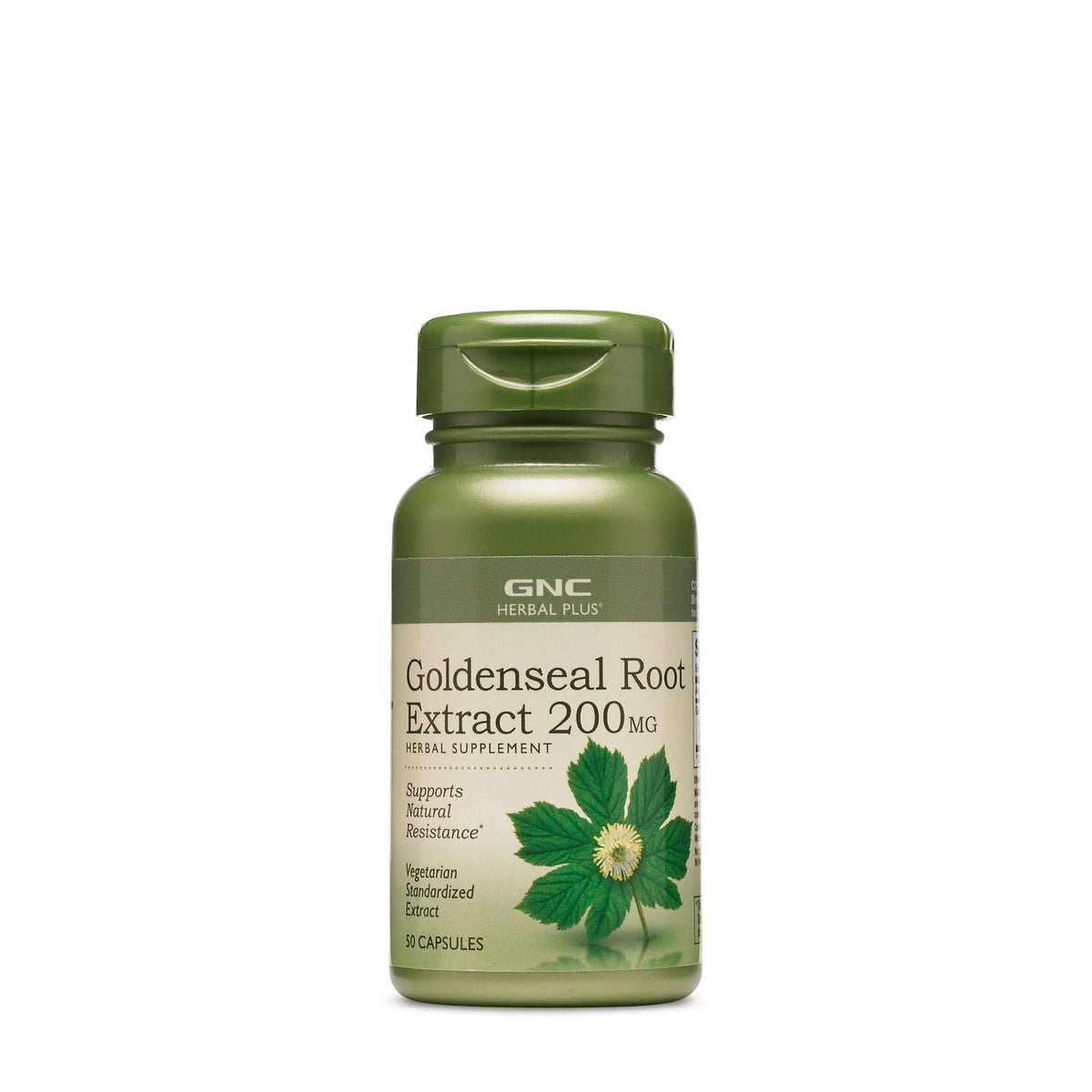 GNC Extrait de Racine de Goldenseal 200mg vue de face