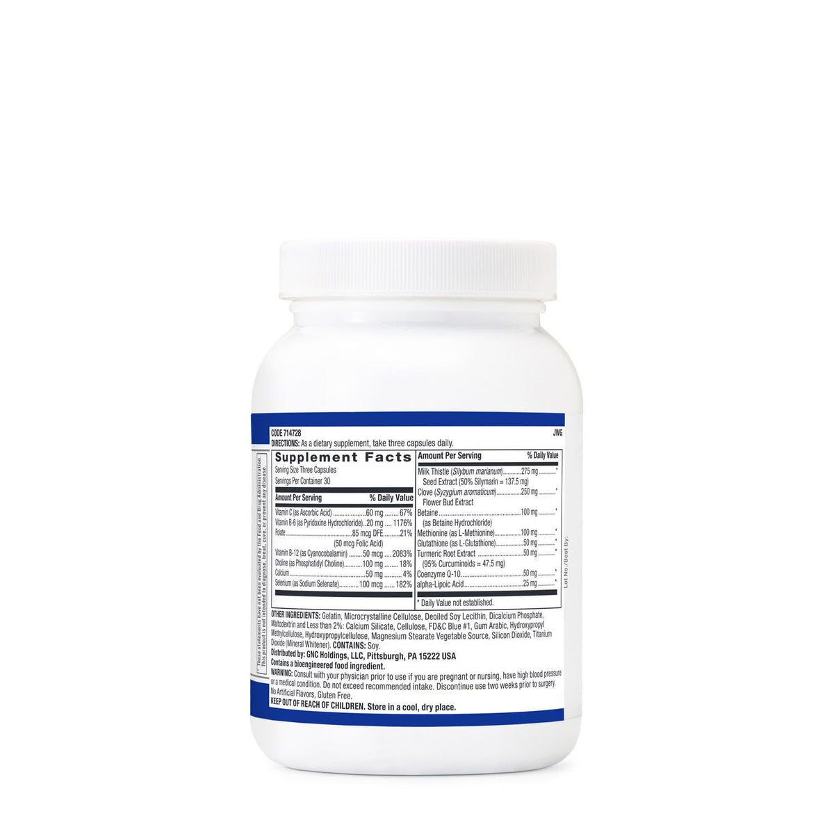 GNC Formule de Santé du Foie 90 capsules contenant glutathione