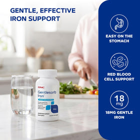 GNC Gentlesorb Fer 18mg flacon avec 90 capsules