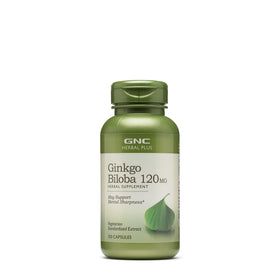 GNC Ginkgo Biloba 120 mg Complément Alimentaire Végétarien vue avant