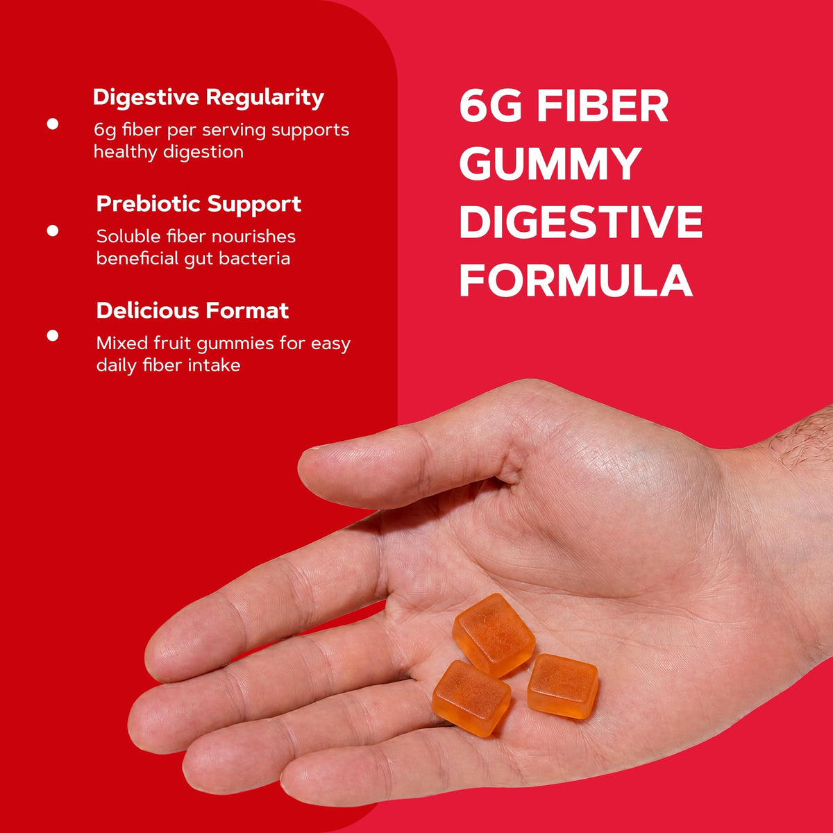 GNC Gummies de Fibres 6g, étiquette du pot