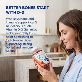 GNC Gummies de Vitamine D-3 Pêche & Baies, informations nutritionnelles