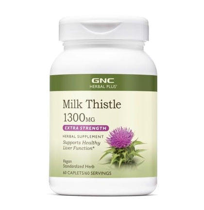 GNC Herbal Plus Chardon-Marie 1300mg vue avant de l'emballage