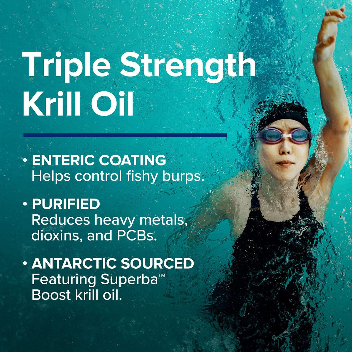 GNC Huile de Krill Triple Force avec d'autres compléments