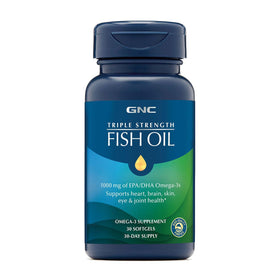 GNC Huile de Poisson Triple Force 1000mg EPA DHA gélules molles avant
