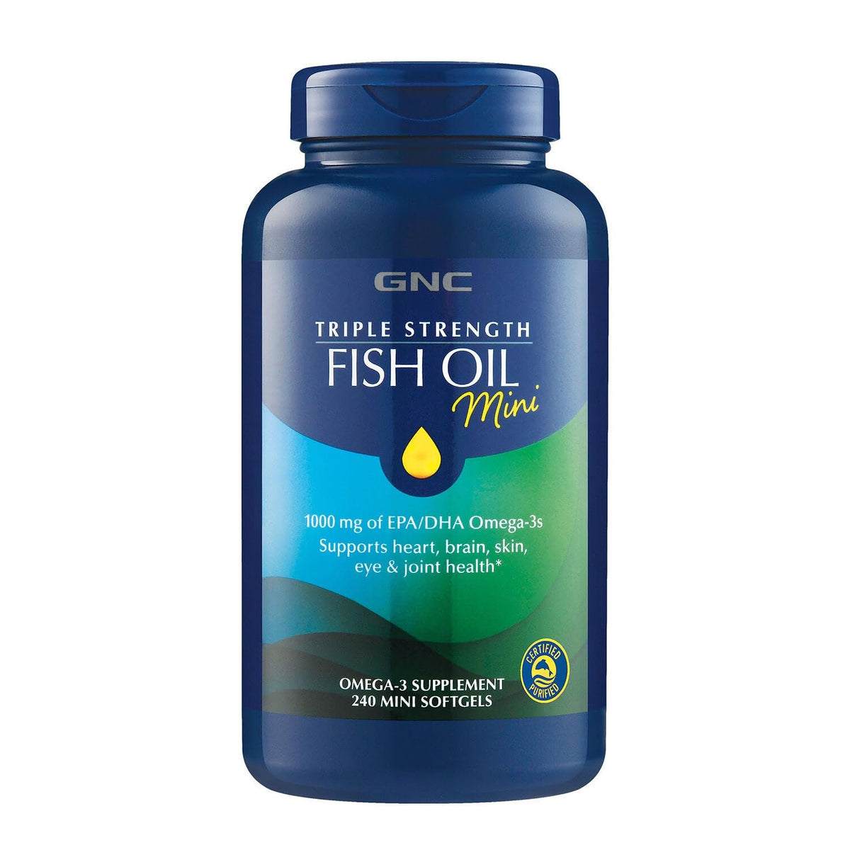 GNC Huile de Poisson Triple Force 240 gélules mini vue de face