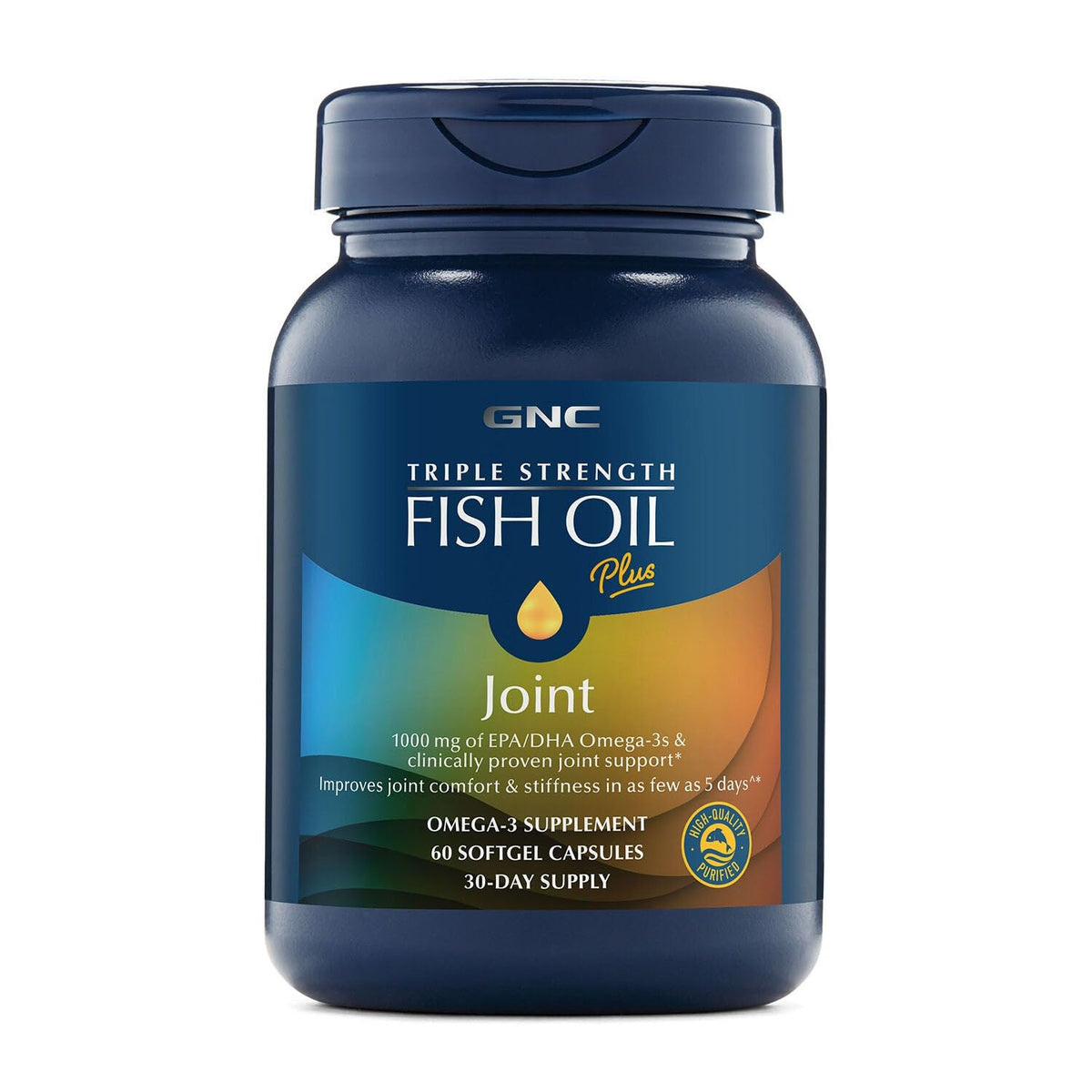 GNC Huile de Poisson Triple Force Plus Articulations gélules de face