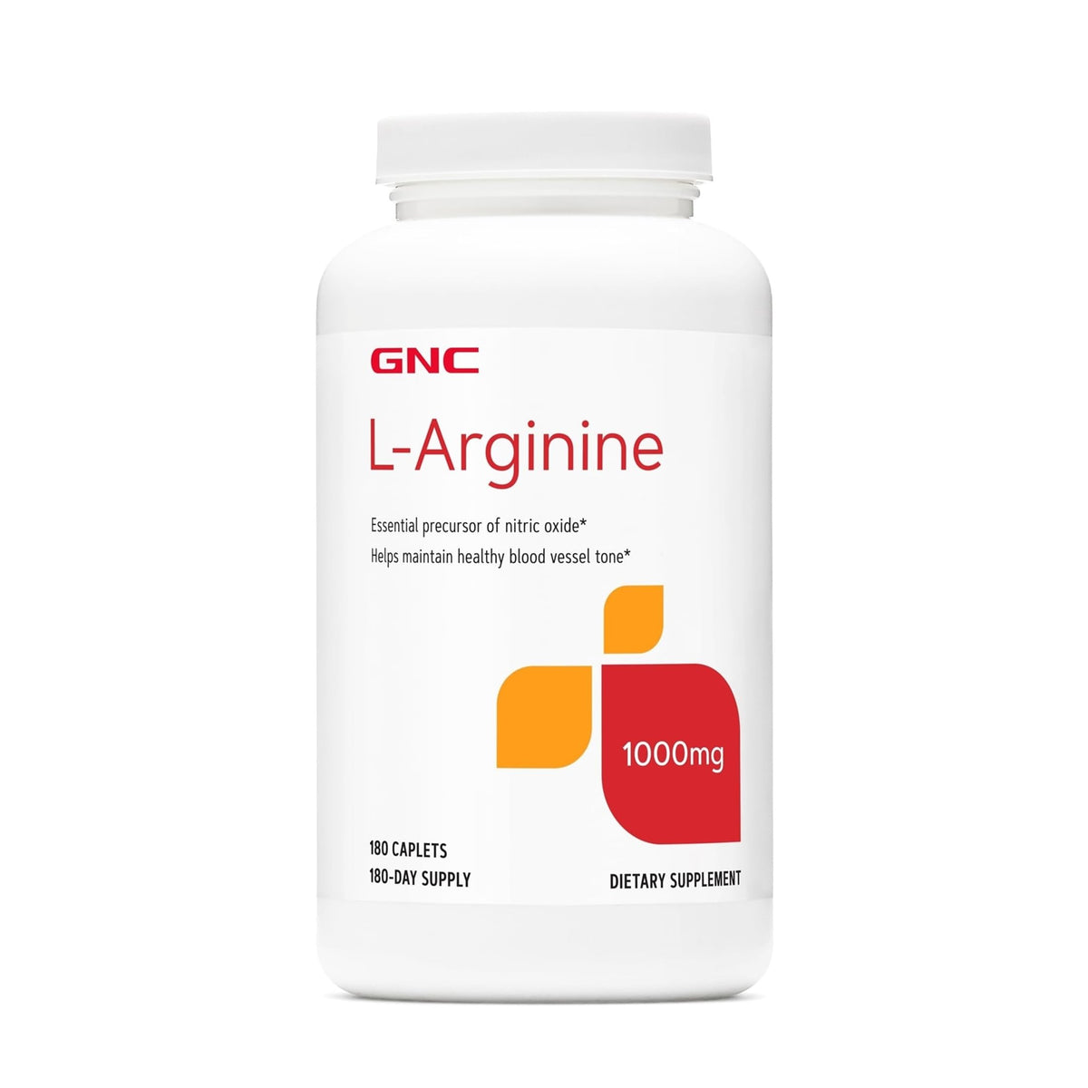 GNC L-Arginine 1000mg gélules vue avant avec emballage