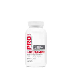 GNC L-Glutamine 1500mg 90 capsules avant gauche