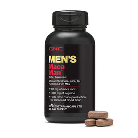 GNC Maca Man 60 capsules végétariennes, boîte vue de face