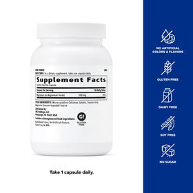 GNC Magnésium 500mg capsules en gros plan