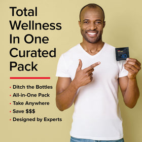 GNC Mega Men 40+ Vitapak avec accessoires de vie active