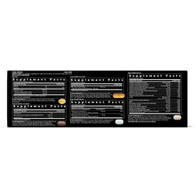 GNC Mega Men 40+ Vitapak dos avec informations nutritionnelles