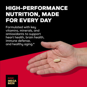 GNC Mega Men 50 Plus, emballage et étiquetage