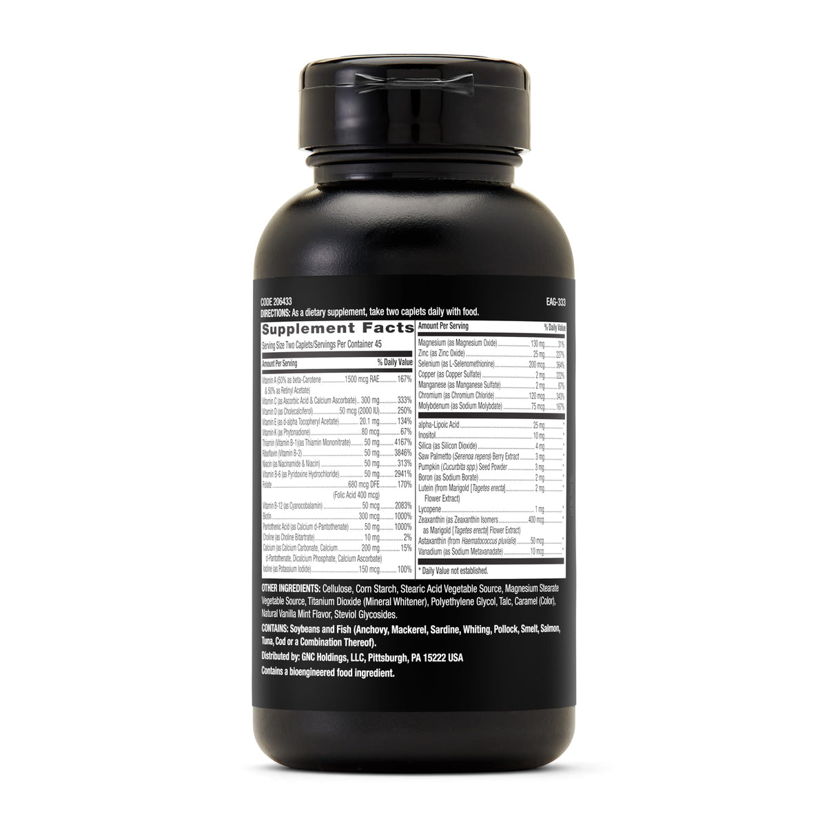 GNC Mega Men Multivitamin 90 caplets emballage