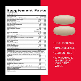 GNC Mega Men Multivitamin 90 comprimés sur table