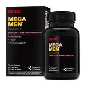 GNC Mega Men Multivitamin 90 comprimés vue avant