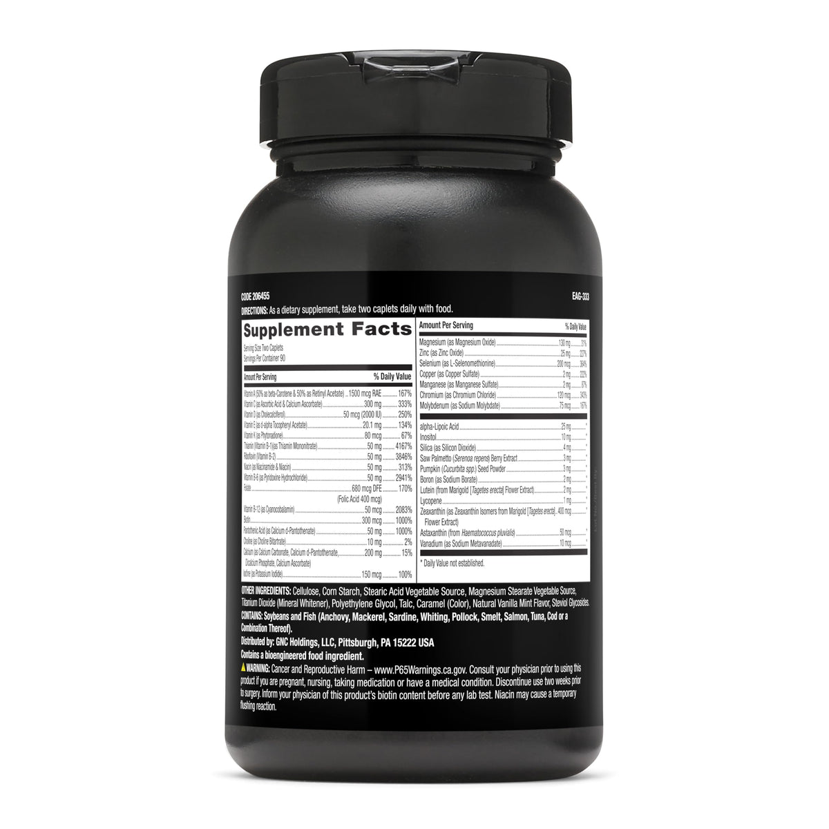 GNC Mega Men Multivitamin caplets à libération prolongée
