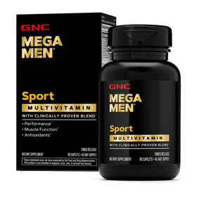 GNC Mega Men Sport Multivitamin 90 comprimés vue de face