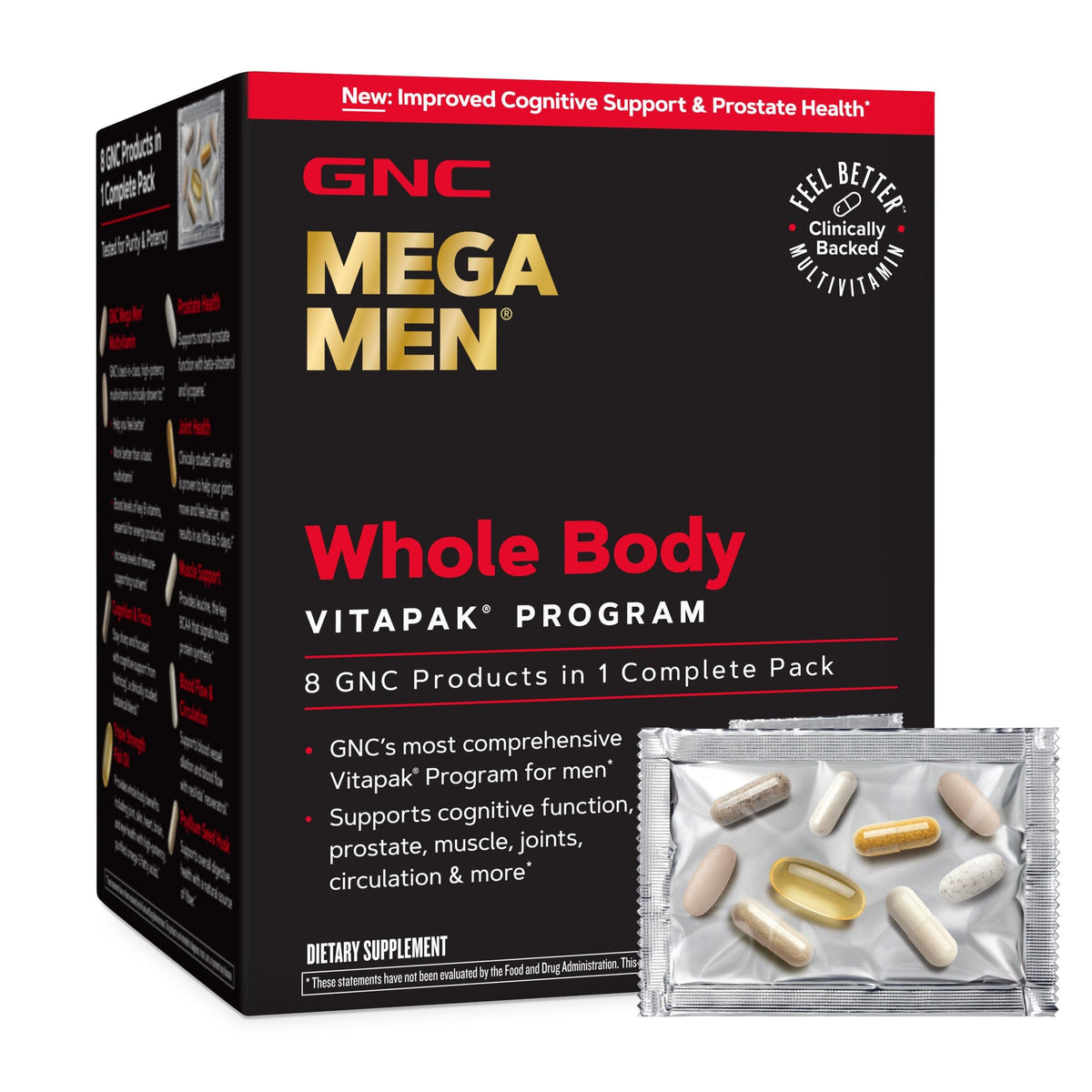 GNC Mega Men Vitapak Program boîte vue avant