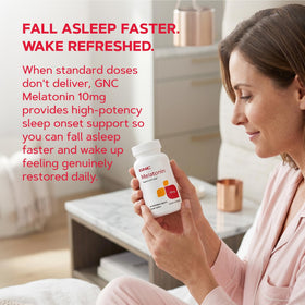 GNC Melatonin 10mg information sur l'étiquette