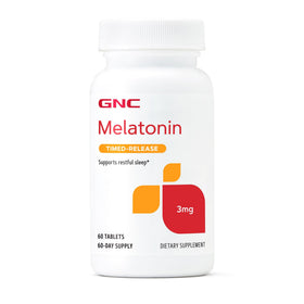 GNC Mélatonine 3 mg comprimés de 60 unités, vue avant