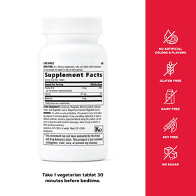 GNC Melatonine 3mg 120 tablettes avec verre d'eau
