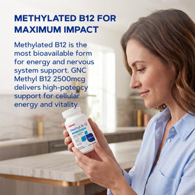 GNC Methyl B12 2500mcg en milieu de vie active