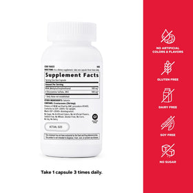 GNC MSM Glucosamine 500mg - étiquette des ingrédients