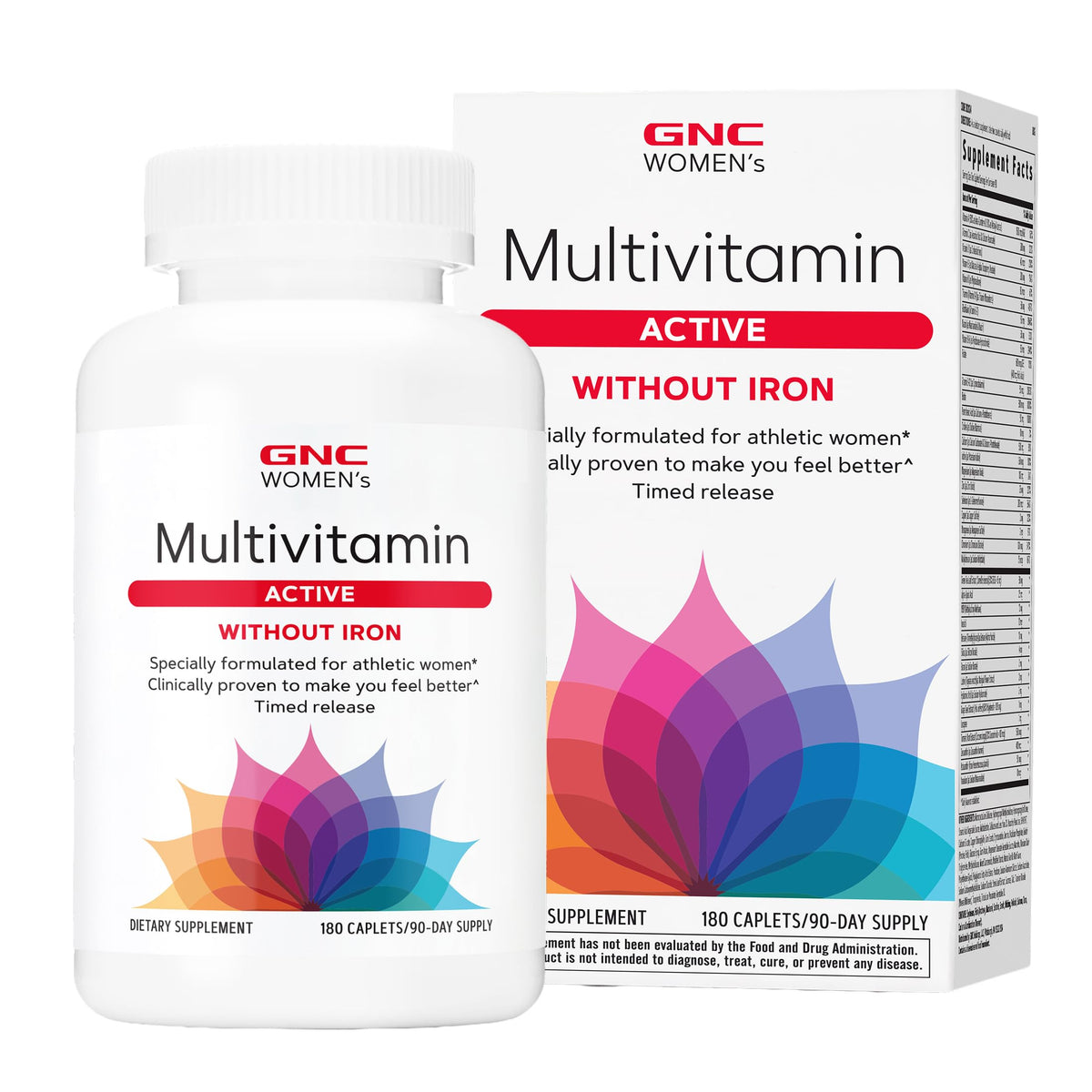 GNC Multivitamine Active Femme 180 comprimés vue avant