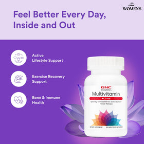 GNC Multivitamines Actives Femmes 90 Capsules côté droit