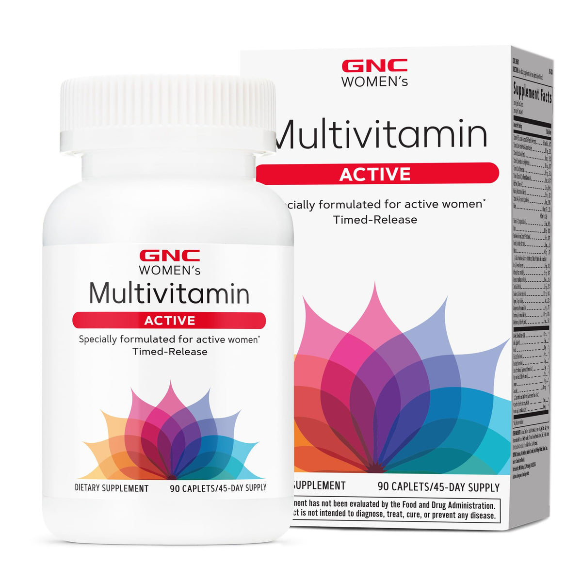 GNC Multivitamines Actives Femmes 90 Capsules vue de face