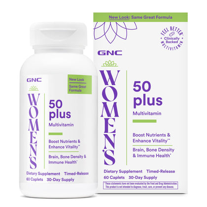 GNC Multivitamines Femmes 50 Plus 60 comprimés, avant