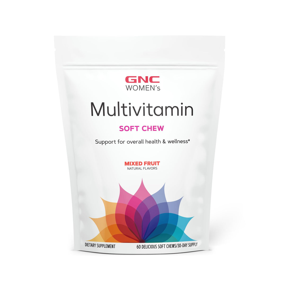 GNC Multivitamines Femmes Chewy Fruits Mélangés boîte vue avant