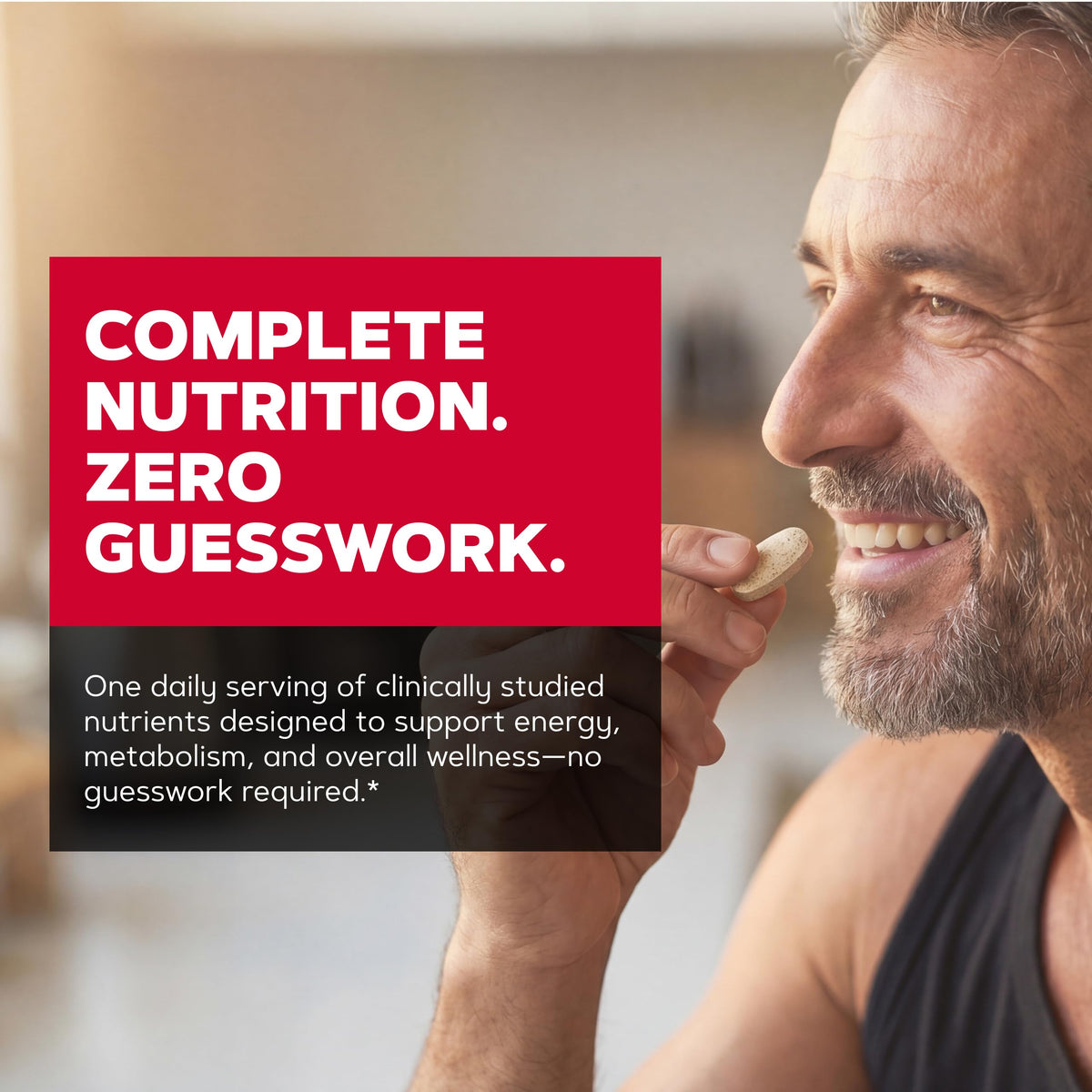 GNC Multivitamines Mega Men Énergie & Métabolisme 90 comprimés avec verre d'eau